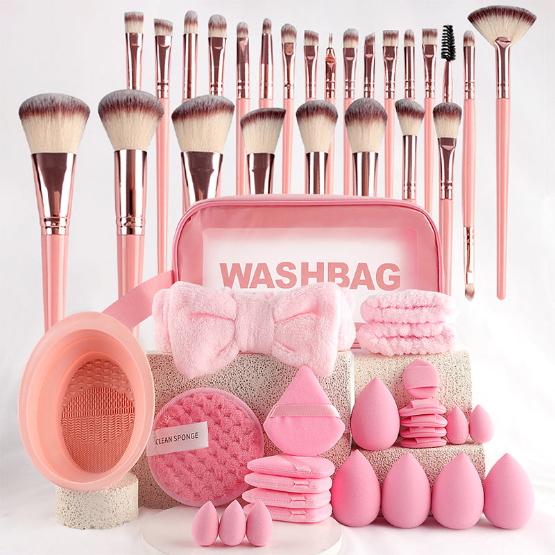 📢📢40% OFF !! ⏰ All-in-One Makeup Brush & Sponge Set