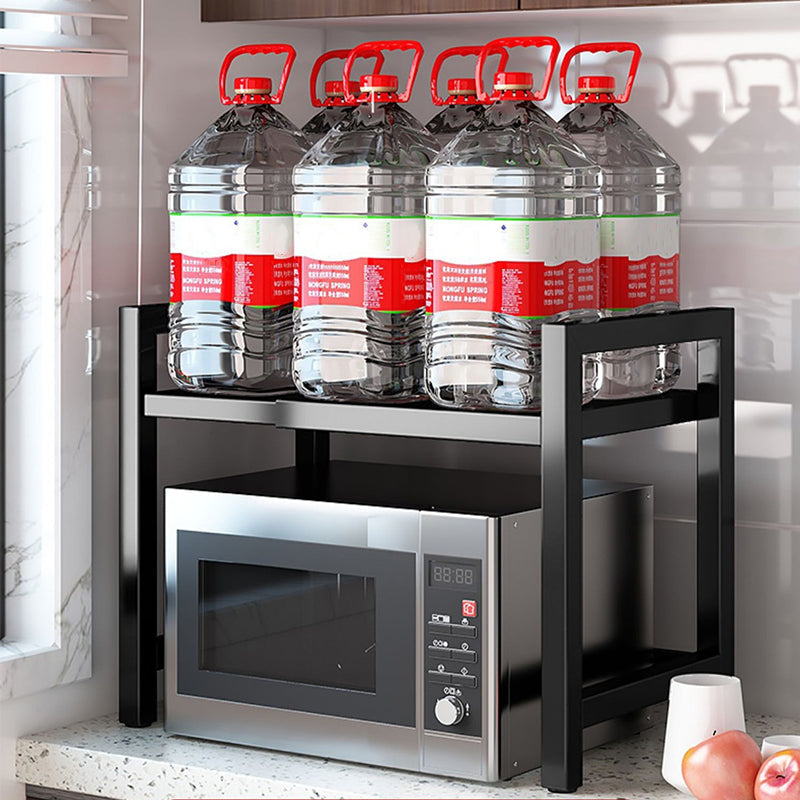 Expandable Microwave Oven Rack with Hooks
