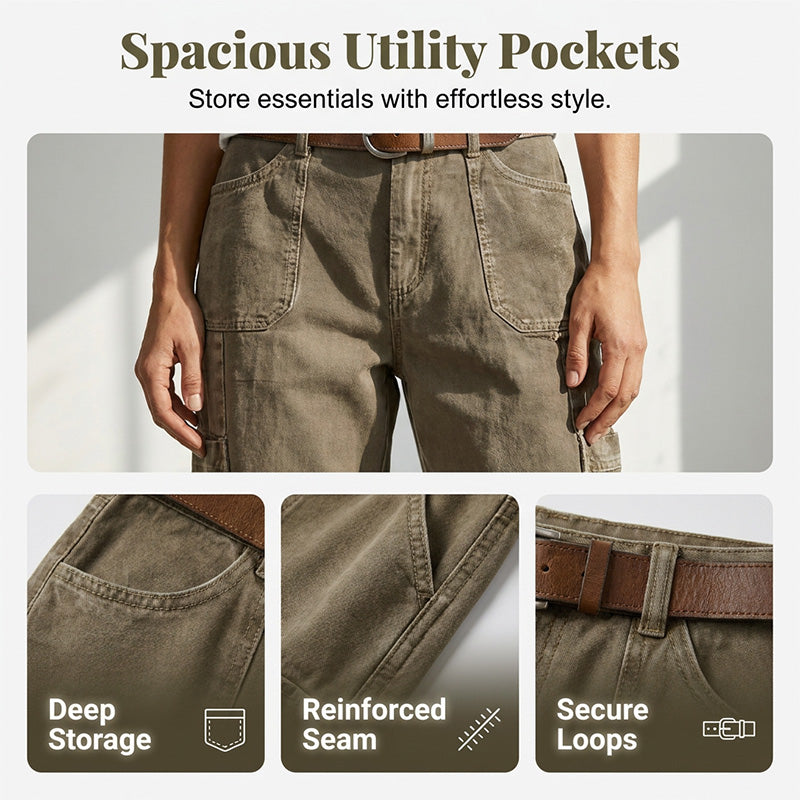 🎁2026 New Arrivals 50% OFF💥Women's Relaxed Casual Cargo Capris – Utility Pockets, Breathable, Relaxed Fit ✨