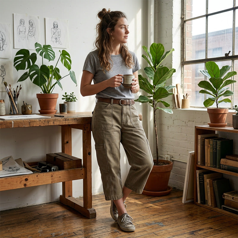 🎁2026 New Arrivals 50% OFF💥Women's Relaxed Casual Cargo Capris – Utility Pockets, Breathable, Relaxed Fit ✨