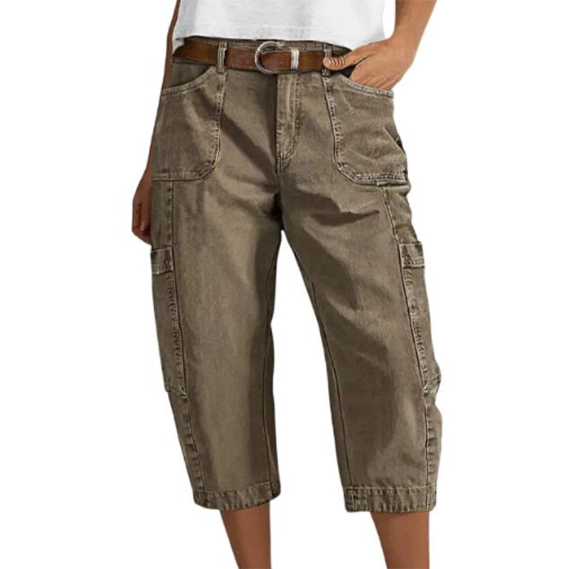 🎁2026 New Arrivals 50% OFF💥Women's Relaxed Casual Cargo Capris – Utility Pockets, Breathable, Relaxed Fit ✨
