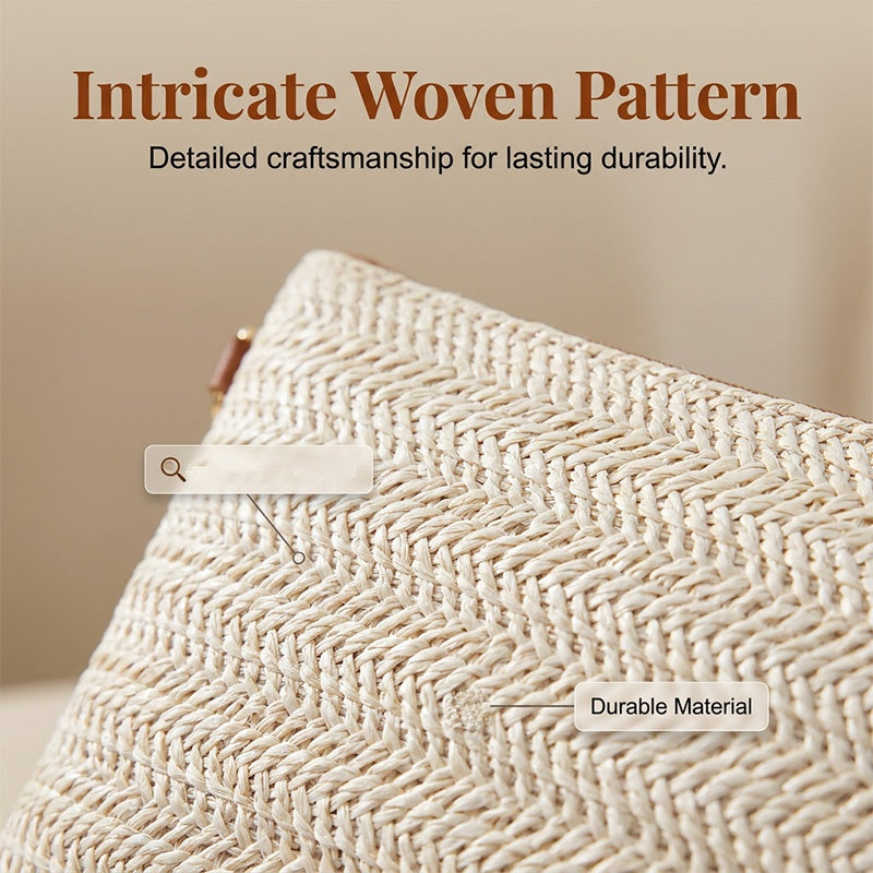 📢📢50% OFF !! ⏰Women's Woven Straw Shoulder Clutch Bag👜