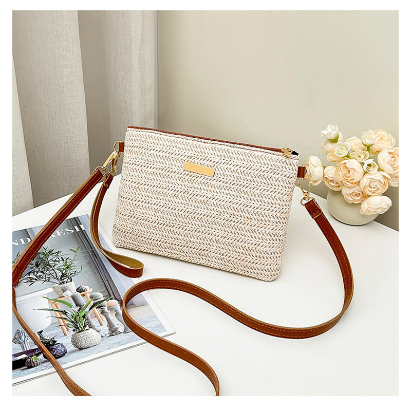 📢📢50% OFF !! ⏰Women's Woven Straw Shoulder Clutch Bag👜