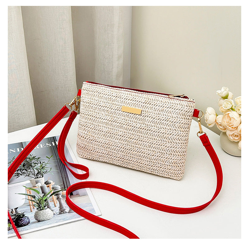 📢📢50% OFF !! ⏰Women's Woven Straw Shoulder Clutch Bag👜