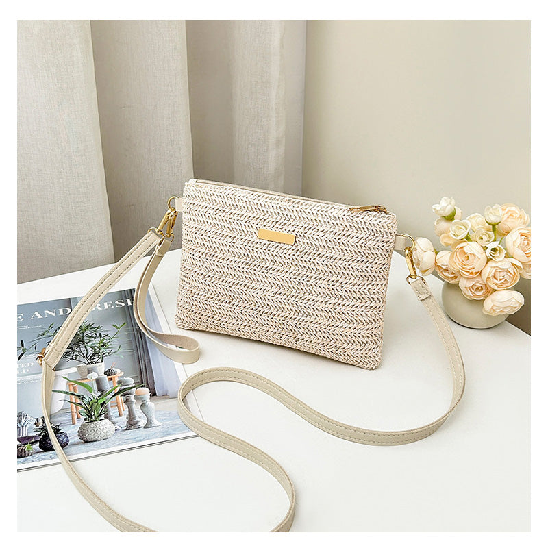 📢📢50% OFF !! ⏰Women's Woven Straw Shoulder Clutch Bag👜