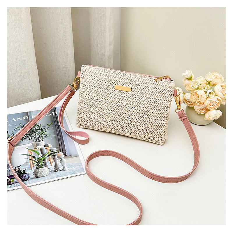 📢📢50% OFF !! ⏰Women's Woven Straw Shoulder Clutch Bag👜