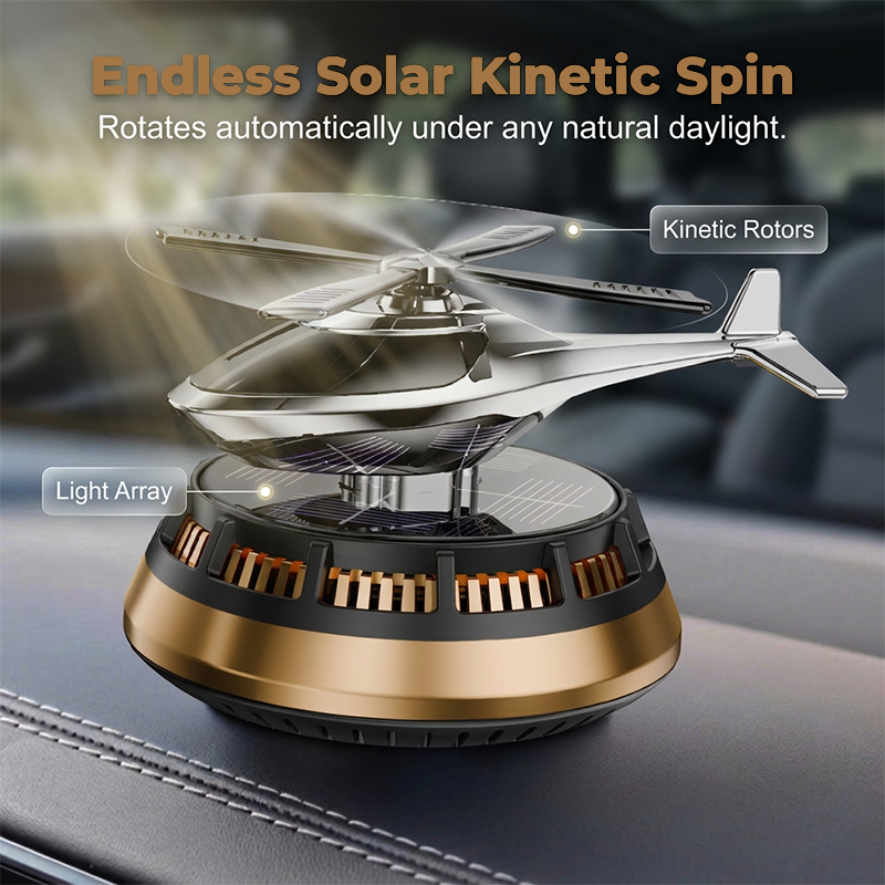 Solar Powered Rotating Car Air Freshener