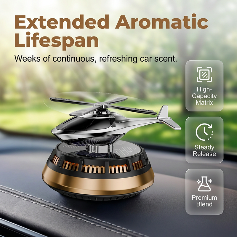 Solar Powered Rotating Car Air Freshener