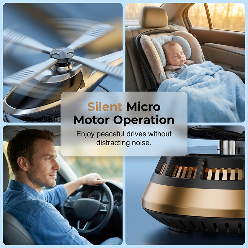 Solar Powered Rotating Car Air Freshener