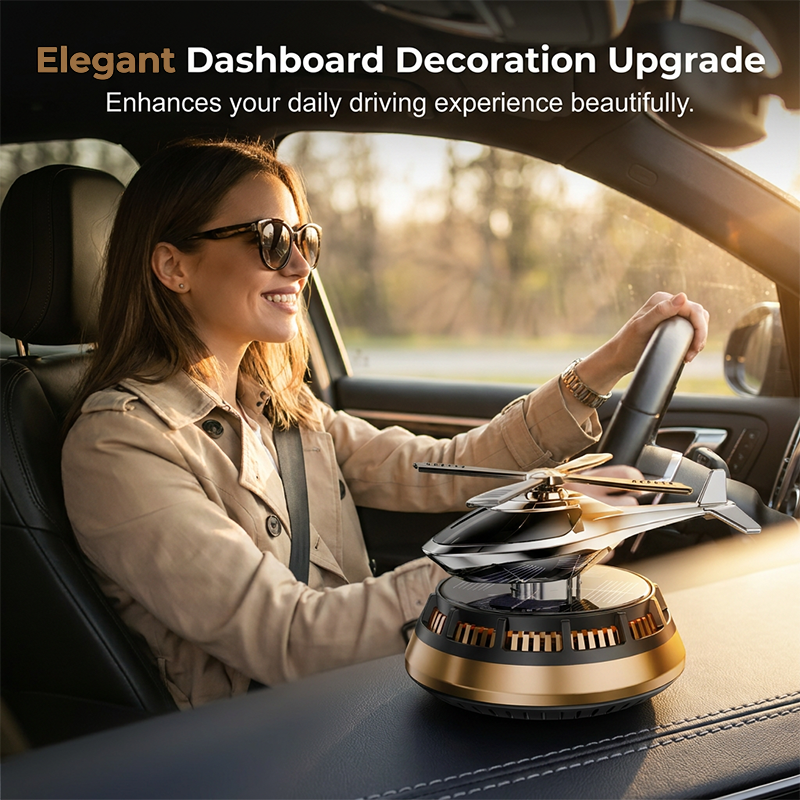Solar Powered Rotating Car Air Freshener