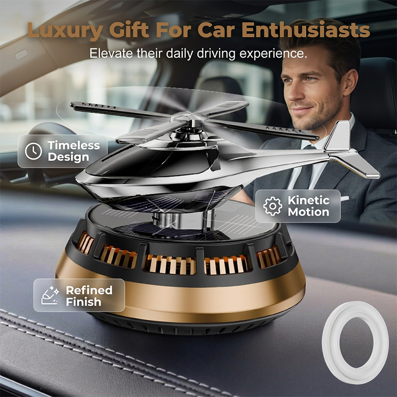 Solar Powered Rotating Car Air Freshener
