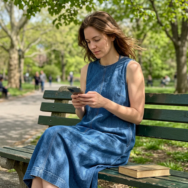 📢📢40% OFF !! ⏰Women's Summer Casual Denim Dress