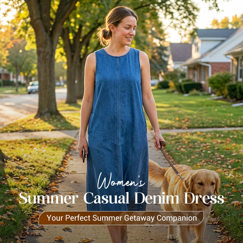 📢📢40% OFF !! ⏰Women's Summer Casual Denim Dress