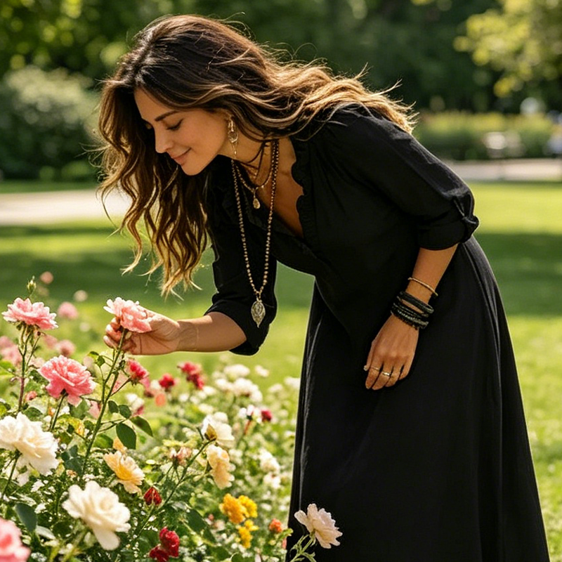 🎁New Arrival 50% OFF💥Bohemian Ruffle V-Neck Maxi Dress