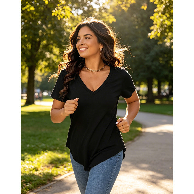 🌸 50% OFF NOW! 🌸 Women's Casual V-Neck Short Sleeve T-Shirt