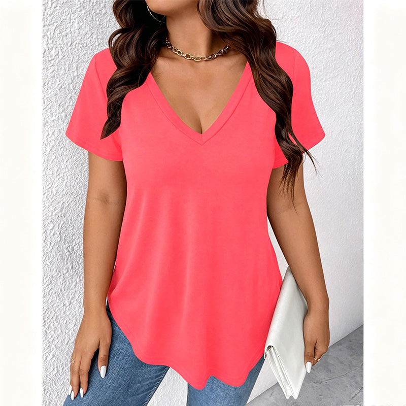 🌸 50% OFF NOW! 🌸 Women's Casual V-Neck Short Sleeve T-Shirt