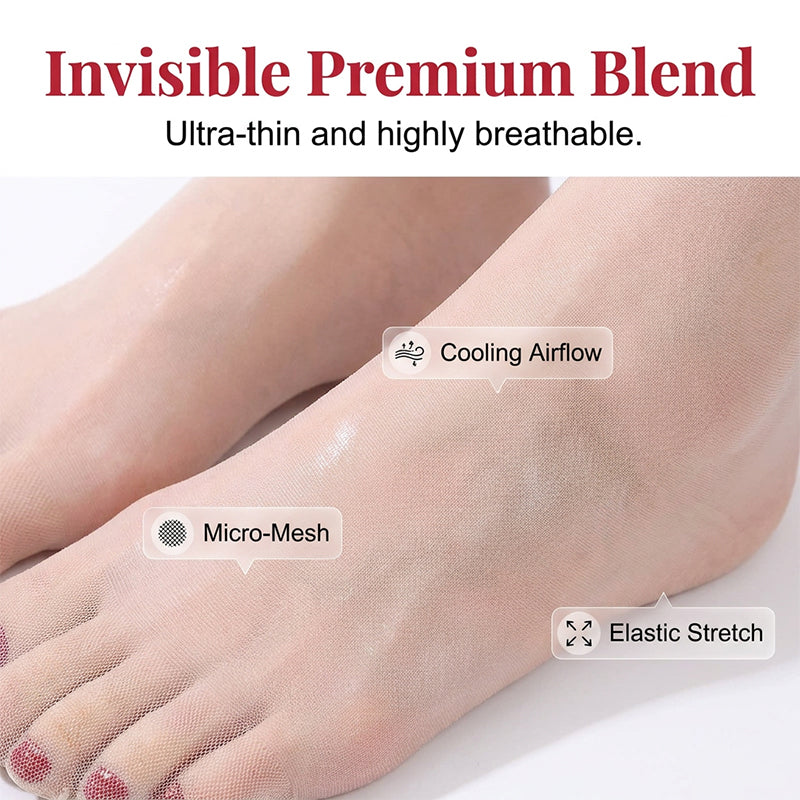 📢📢Buy 2 get 1 free  !! ⏰Instant Pedicure Sheer Stockings with Artificial Toenails