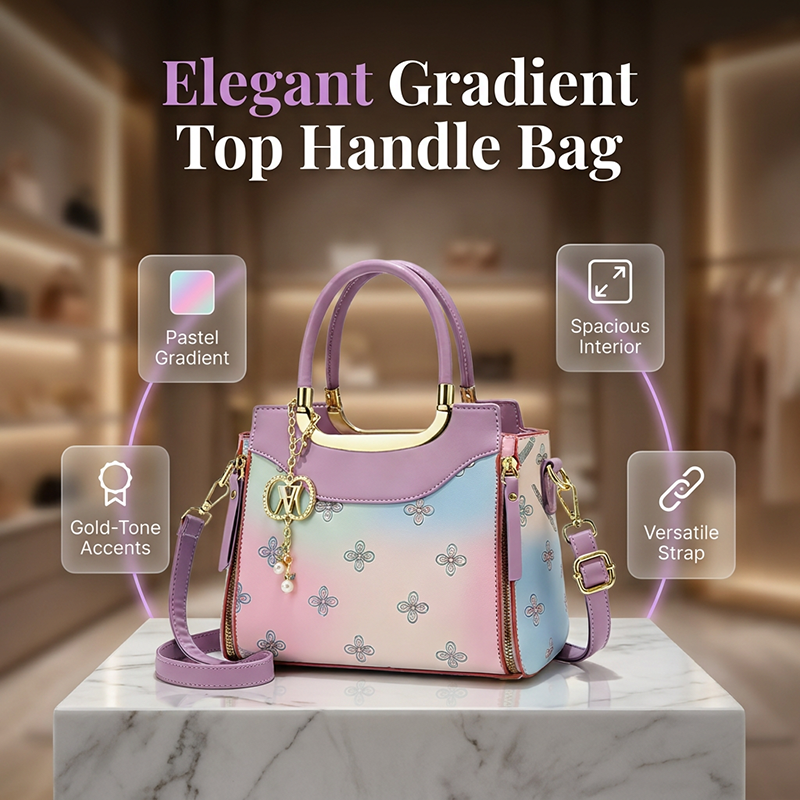 📢📢50% OFF !!⏰Women's Chic Gradient Top Handle Bag
