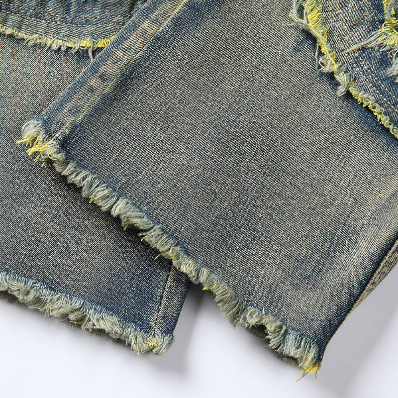 📢📢50% OFF !! ⏰Men's Deconstructed Frayed Flare Jeans
