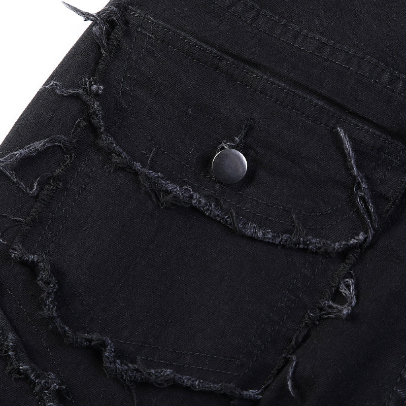📢📢50% OFF !! ⏰Men's Deconstructed Frayed Flare Jeans