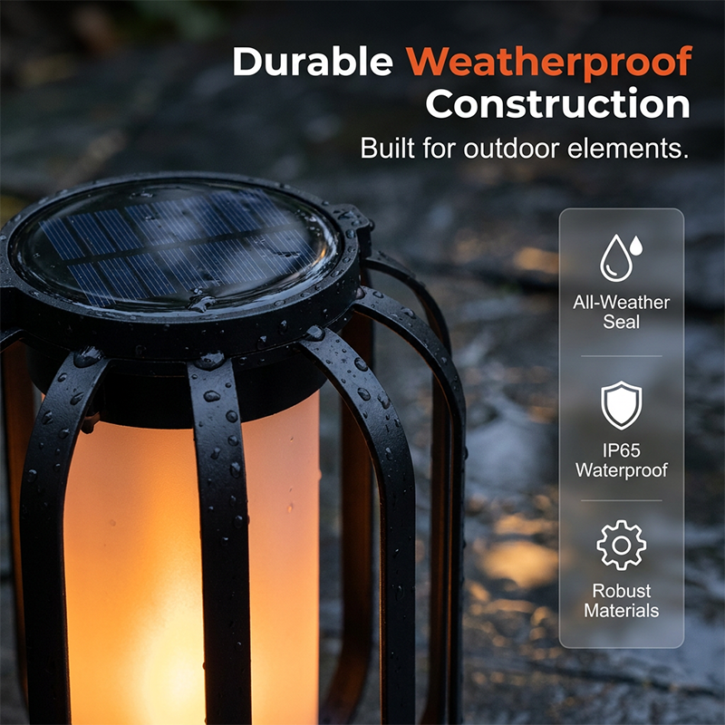 📢📢30% OFF !!⏰Solar Flickering Flame Lantern