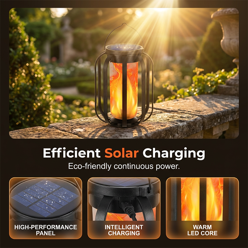 📢📢30% OFF !!⏰Solar Flickering Flame Lantern